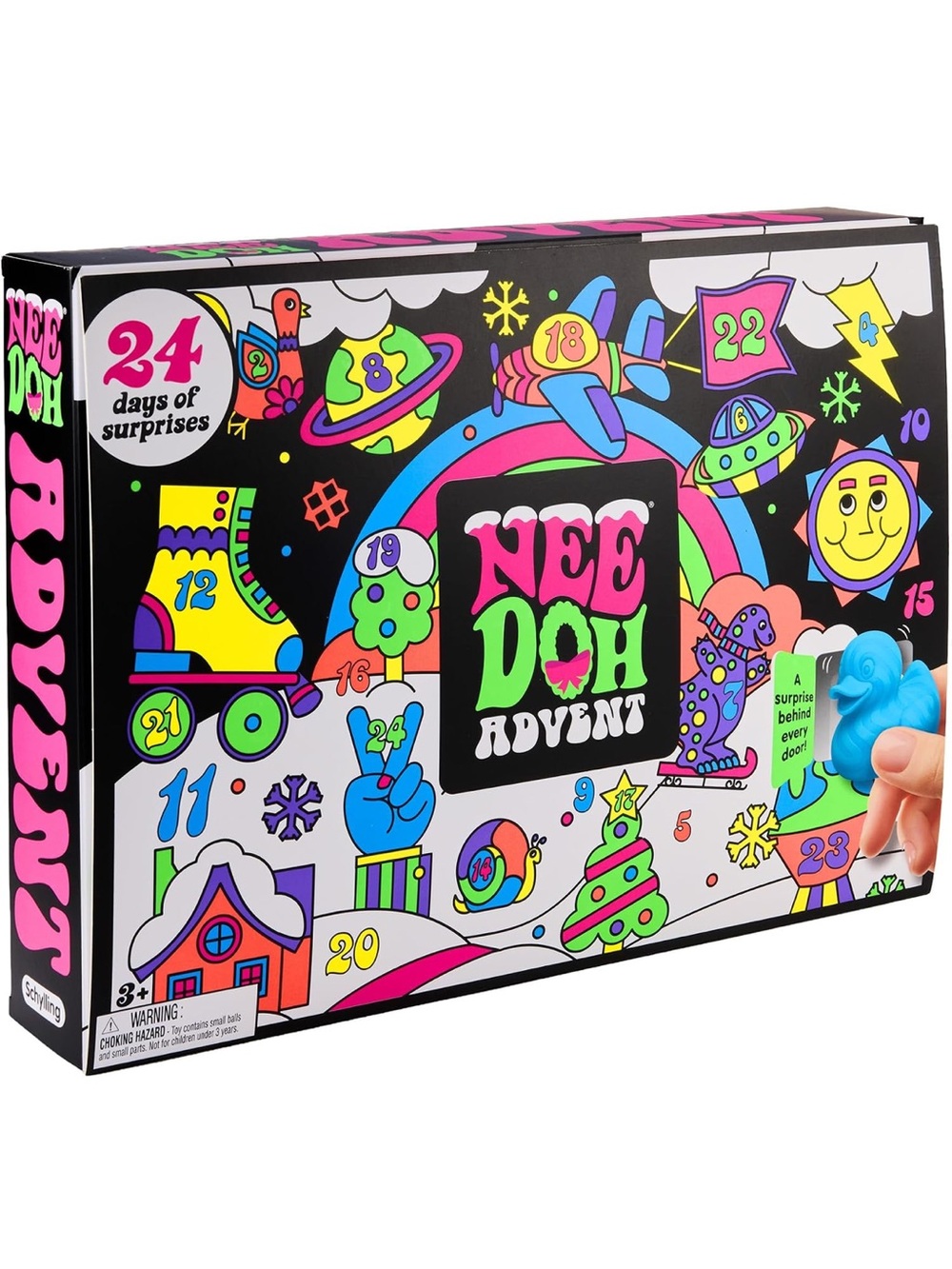 Schylling NeeDoh Squishmas Advent Calendar 
Christmas Countdown with 24 Mini’s